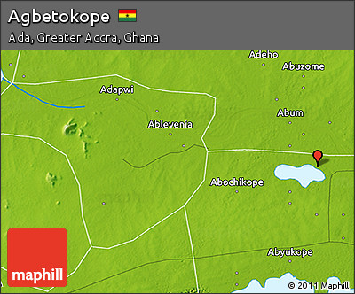 Physical 3D Map of Agbetokope