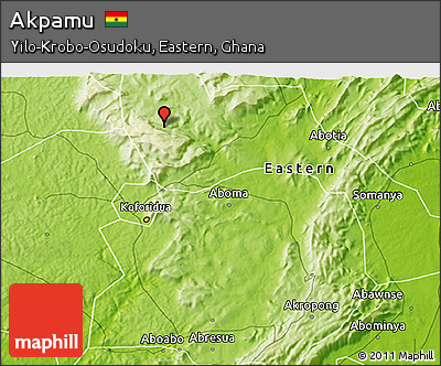 Physical 3D Map of Akpamu