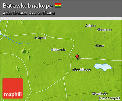 Physical 3D Map of Batawkobnakope