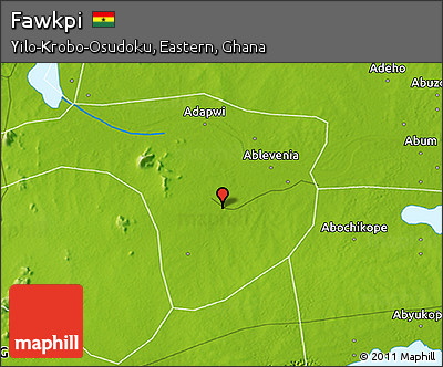 Physical 3D Map of Fawkpi