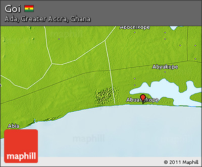 Physical 3D Map of Goi