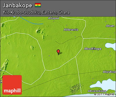 Physical 3D Map of Janbakope