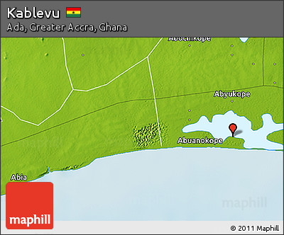 Physical 3D Map of Kablevu