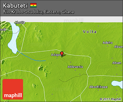Physical 3D Map of Kabuteti