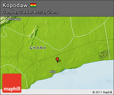 Physical 3D Map of Kopodaw