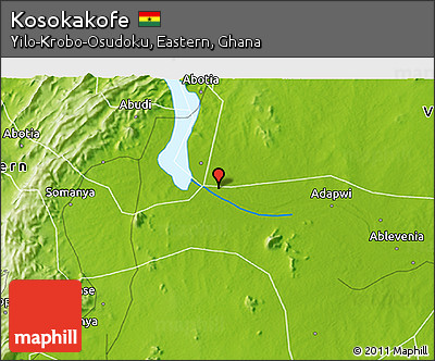 Physical 3D Map of Kosokakofe