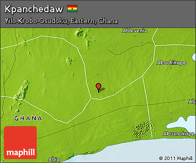 Physical 3D Map of Kpanchedaw