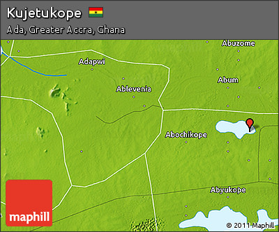 Physical 3D Map of Kujetukope