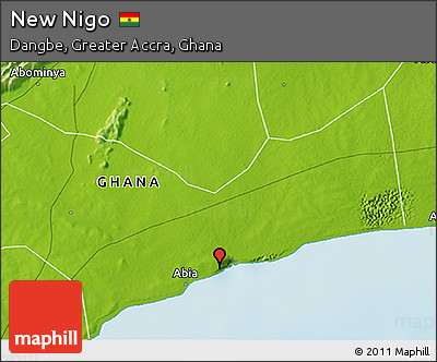 Physical 3D Map of New Nigo