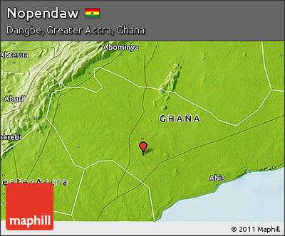 Physical 3D Map of Nopendaw