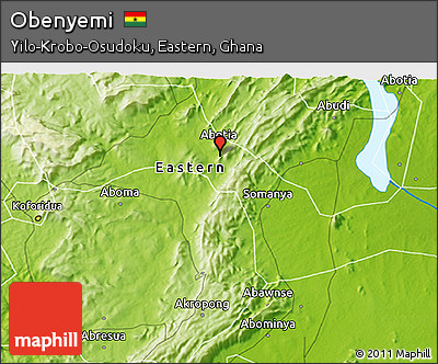 Physical 3D Map of Obenyemi