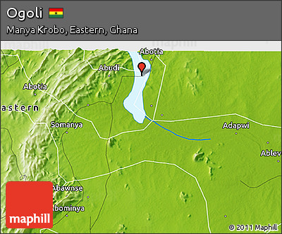 Physical 3D Map of Ogoli