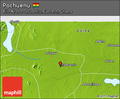 Physical 3D Map of Pochuenu
