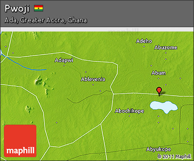 Physical 3D Map of Pwoji