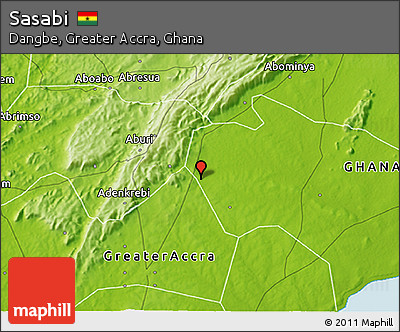 Physical 3D Map of Sasabi