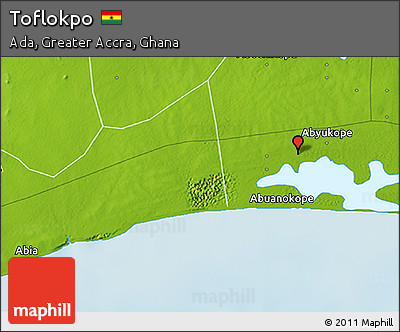 Physical 3D Map of Toflokpo