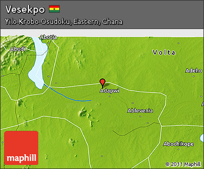 Physical 3D Map of Vesekpo