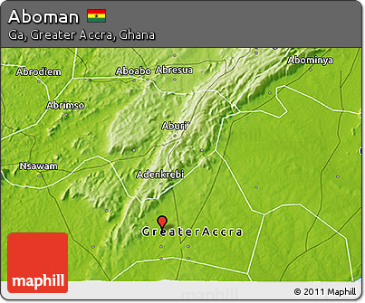 Physical 3D Map of Aboman