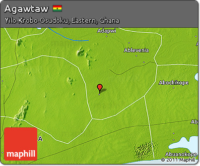 Physical 3D Map of Agawtaw