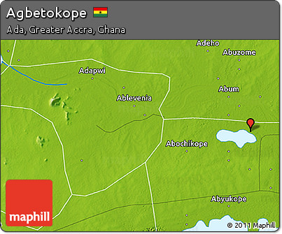Physical 3D Map of Agbetokope