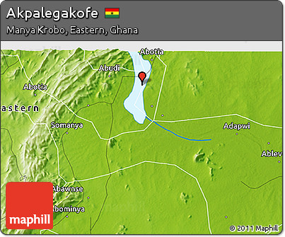 Physical 3D Map of Akpalegakofe