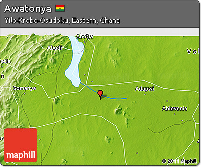 Physical 3D Map of Awatonya