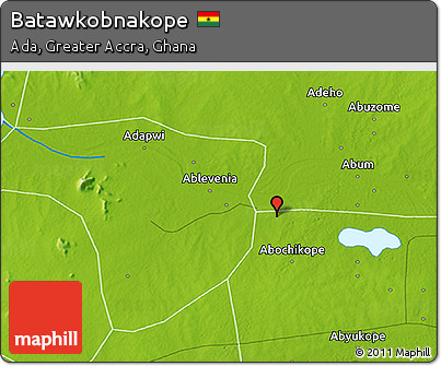 Physical 3D Map of Batawkobnakope