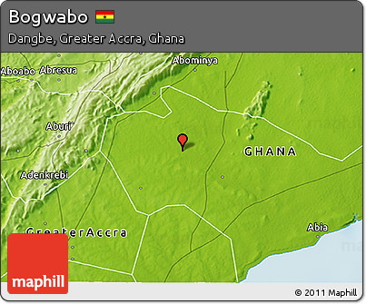 Physical 3D Map of Bogwabo