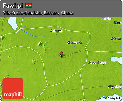 Physical 3D Map of Fawkpi