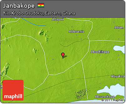Physical 3D Map of Janbakope