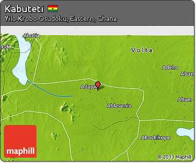 Physical 3D Map of Kabuteti