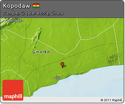 Physical 3D Map of Kopodaw