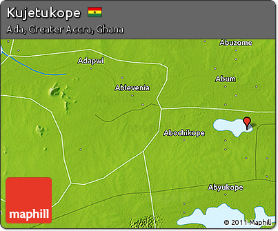 Physical 3D Map of Kujetukope