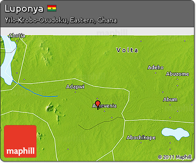 Physical 3D Map of Luponya