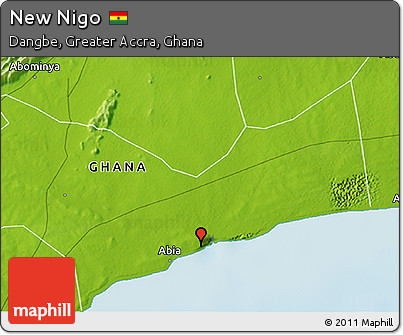 Physical 3D Map of New Nigo