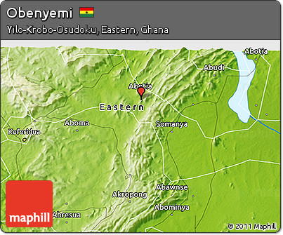Physical 3D Map of Obenyemi
