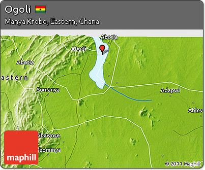 Physical 3D Map of Ogoli