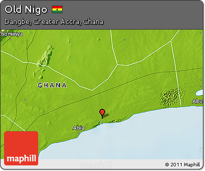 Physical 3D Map of Old Nigo