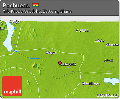 Physical 3D Map of Pochuenu