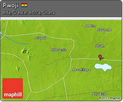 Physical 3D Map of Pwoji
