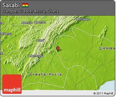 Physical 3D Map of Sasabi