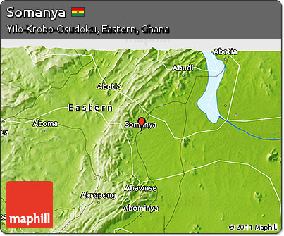 Physical 3D Map of Somanya
