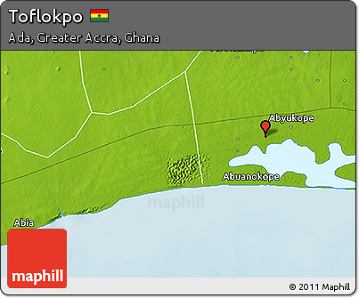 Physical 3D Map of Toflokpo