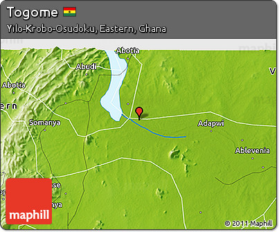 Physical 3D Map of Togome