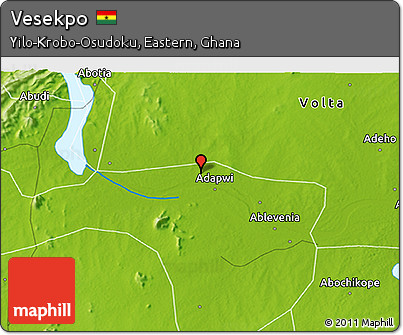 Physical 3D Map of Vesekpo