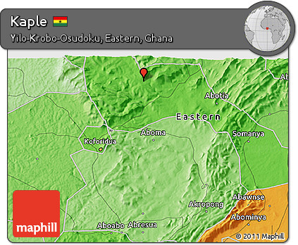 Political 3D Map of Kaple