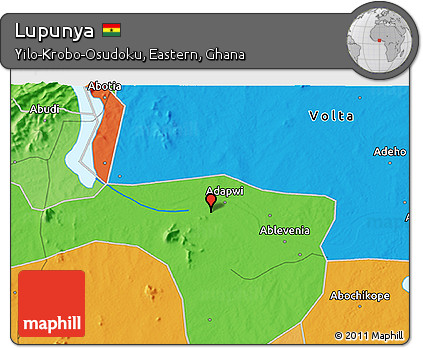 Political 3D Map of Lupunya