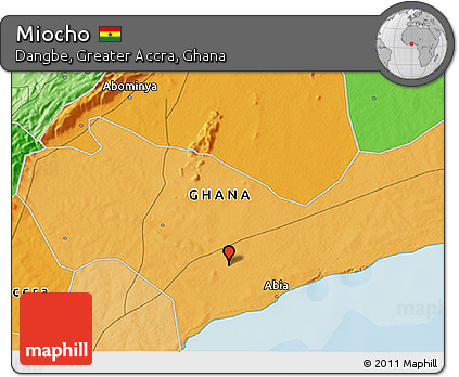 Political 3D Map of Miocho