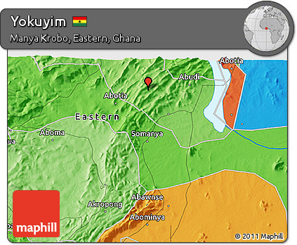 Political 3D Map of Yokuyim