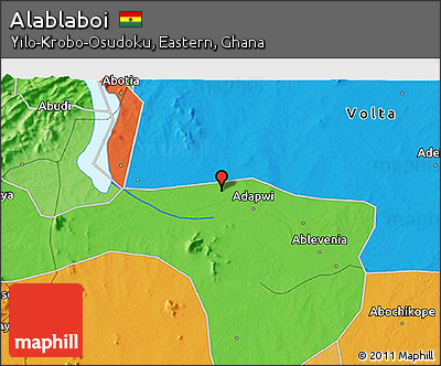 Political 3D Map of Alablaboi